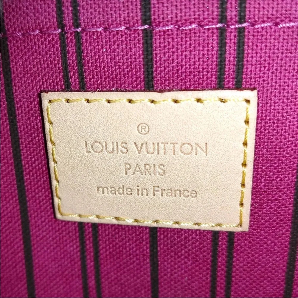 Louis Vuitton Monogram Canvas Wristlet with Pink Accent - Picture 4 of 5